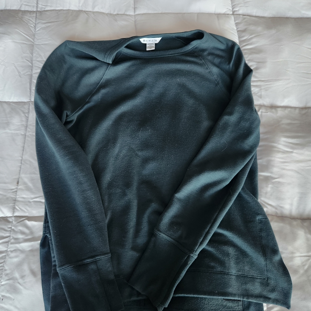 Athleta Dark Green Sweatshirt